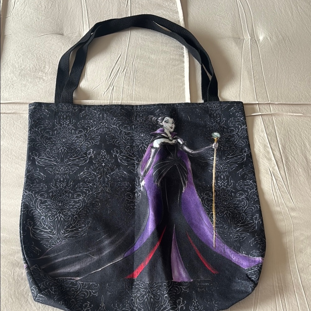 Black and Purple Tote Bag